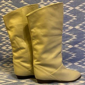 Made In Argentina Leather Below The Knee Boots